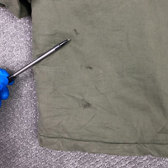 Abercrombie & Fitch Jacket Parka Military Faux Fur Collar Women's Small Green - Picture 6 of 16